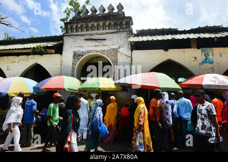 Die lebhaften Markt in Moroni, Komoren. Stockfoto