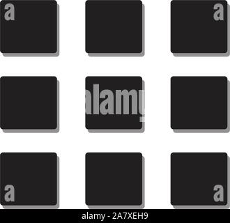 Mene Symbol Flat Style auf weißem Hintergrund. Menü Symbol auf weißem Hintergrund. Flacher Stil. Das Symbol für Ihre Web site Design, Logo, App, UI. Menü Symbol. Stock Vektor