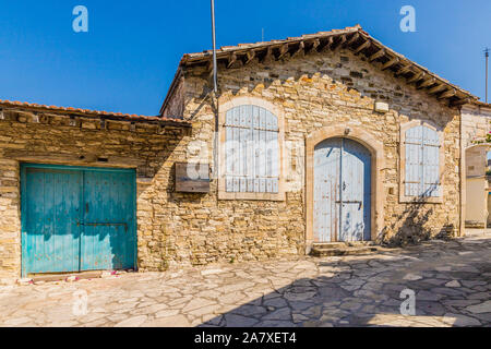 Eine typische Ansicht in Lefkara Dorf Zypern Stockfoto