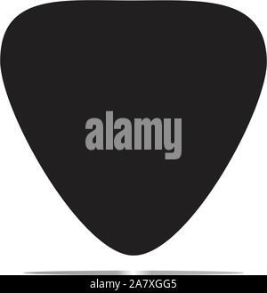 Gitarre Pick-Symbol auf weißem Hintergrund. Flacher Stil. Gitarre Pick-Symbol für Ihre Website-Design, Logo, App, UI. Gitarre Pick-Symbol. Stock Vektor