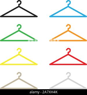 Aufhänger-Symbol auf weißem Hintergrund. Flacher Stil. Aufhänger-Symbol für Ihre Website-Design, Logo, App, UI. Aufhänger-Symbol. Stock Vektor