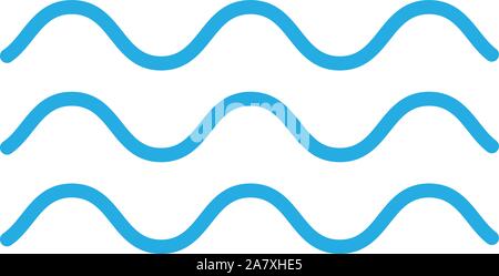 Wave Symbol auf weißem Hintergrund. Flat Style. wave Symbol für Ihre Web site Design, Logo, App, UI. wave-Symbol. Stock Vektor