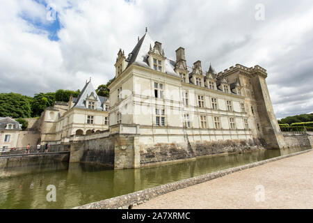 Villandry, Frankreich - 11 August 2016: Schloss Villandry, Indre-et-Loire, Centre, Frankreich Stockfoto