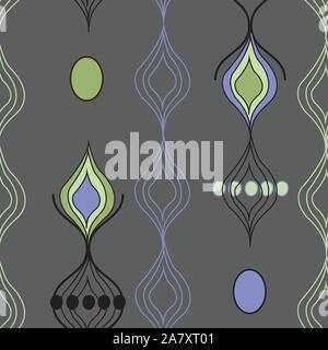 Moderne geometrische Doodle wiederholen, Vector, Oberfläche pattern Design Stock Vektor