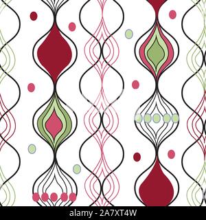 Weihnachten dekorative vertikale Muster wiederholen, Vektor Oberfläche pattern Design Stock Vektor