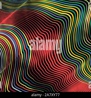 Zusammenfassung Hintergrund mit bunten Linien Stock Vektor