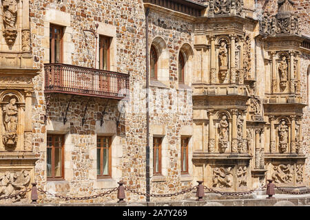 Onati Universität Fassade. Reinassence plateresken Zeitraum. Euskadi. Architektur in Spanien Stockfoto