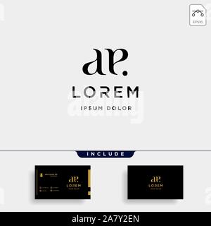 AE E Brief verknüpft Luxus Premium Logo Stock Vektor