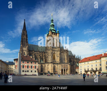 Prag, tschechische Republik - 20 SEPTEMBER 2014: Saint Vitus Kathedrale Stockfoto