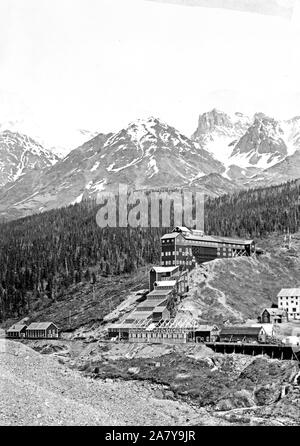 Bonanza Kupfermine 1900-1920 Alaska Stockfoto