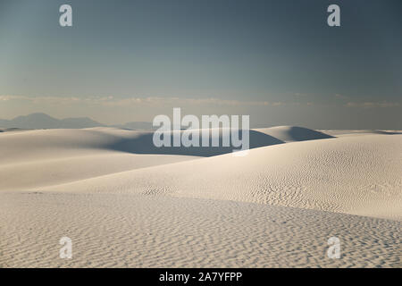 Den weißen Dünen von White Sands Stockfoto