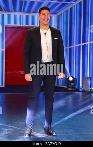 Rom, Italien. 05 Nov, 2019. Rom, Cinecittà Studios, "Big Brother 16" TV-Eingänge. Im Bild: gianmarco Onestini Credit: Unabhängige Fotoagentur/Alamy leben Nachrichten Stockfoto