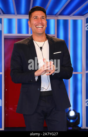 Rom, Italien. 05 Nov, 2019. Rom, Cinecittà Studios, "Big Brother 16" TV-Eingänge. Im Bild: gianmarco Onestini Credit: Unabhängige Fotoagentur/Alamy leben Nachrichten Stockfoto