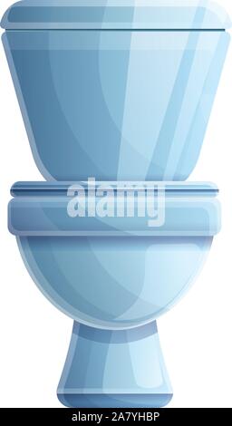 Wc Symbol. Cartoon von WC-Vektor Symbol für Web Design auf weißem Hintergrund Stock Vektor
