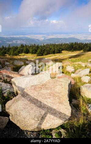 Der Brocken im Harz, Sachsen-Anhalt, Deutschland, Europa Stockfoto