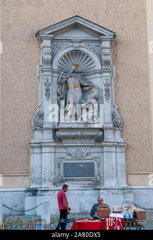 Im freien Markt in Freuyng Square, Wien, Österreich Stockfoto