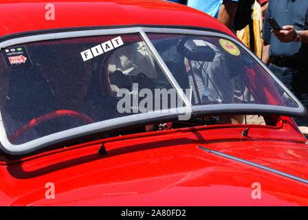 Mille Miglia 2009 - Ankunft in Siena, historische Straße Rennen Stockfoto