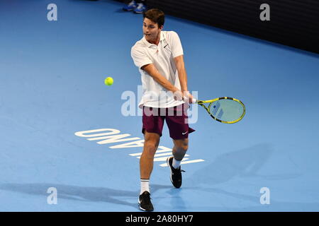 Mailand, Italien, 05. November 2019, miomir kecmanovic während des nächsten Gen ATP-Finale - Turnier Runde - Casper Ruud vs Miomir Kecmanović - Tennis Internationals - Kreditkarten: LPS/Alessio Tarpini/Alamy leben Nachrichten Stockfoto