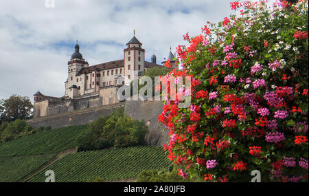 Festung Marienberg, Würzburg, Franken, Bayern, Deutschland Stockfoto