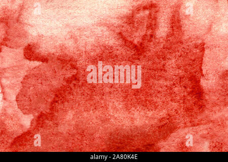 Design Element. Aquarelle roten Hintergrund. Farbe Abbildung. Red Hand gefärbten Stoff. Red spotted Papier. Stockfoto