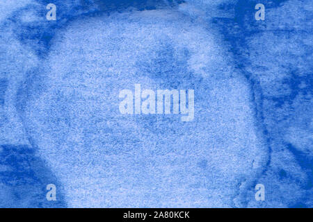 Bunte vibrant Blue strukturierten Hintergrund. Blue Art Malerei. Design Element. Abstrakte blaue Tinte beschmutzen. Blau künstlerische Darstellung. Stockfoto