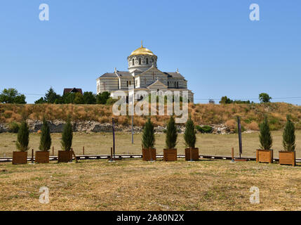 Die Vladimir Kathedrale in Chersonesos orthodoxe Kirche, Krim Stockfoto