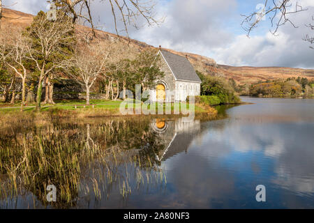 Gougane Barra, Cork, Irland. 05. November 2019. Herbstliche Farben rund um St. Finbarr Oratorium, Gougane Barra in Cork, Irland. - Gutschrift; David Creedon/Alamy leben Nachrichten Stockfoto