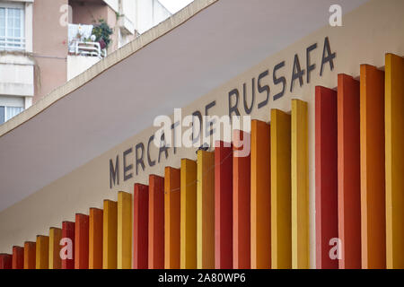 Mercat de Russafa, Russafa indoor Food Market, Valencia, Spanien. Stockfoto