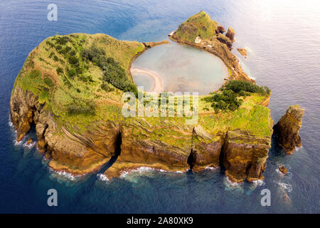 Insel von Vila Franca do Campo Sao Miguel, Azoren Stockfoto