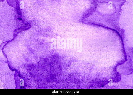 Kunst farbiger Darstellung. Farbe spritzen auf Tuch. Violett abstrakte Zeichnung. Künstlerische abstrakte Darstellung. Stockfoto