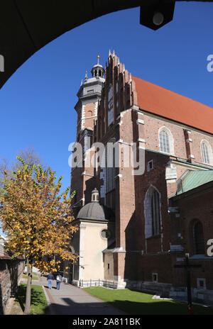 Krakau. Krakau. Polen. Bozego Ciala Corpus Christi Kirche in Kazimierz. Stockfoto