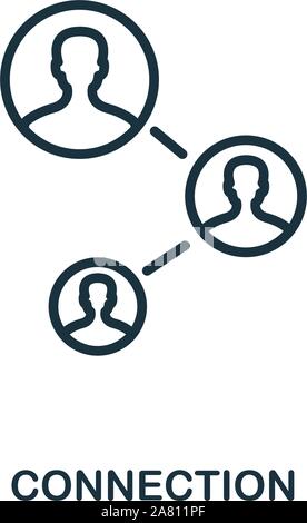 Das Symbol Skizze Stil. Dünne Linie kreative Verbindung Symbol für Logo, Grafik Design und mehr Stock Vektor