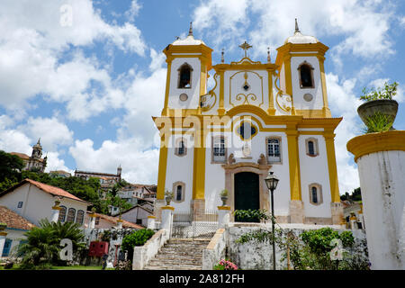 Die igreja Nossa Senhora da Conceição Kirche in Ouro Preto Stockfoto