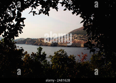 Kroatien Blick auf Dubrovnik Lokrum Stockfoto