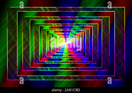 Eine abstrakte Regenbogen farbigen Hintergrund Bild. Stockfoto