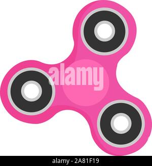 Fidget Spinner, Illustration, Vektor auf weißem Hintergrund. Stock Vektor