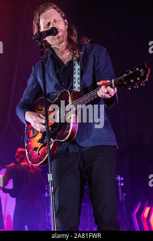 Mailand Italien. 04. November 2019. American Folk/Rock Band DIE LUMINEERS führt live auf der Bühne im Alcatraz während der 'UK and European Tour 2019". Stockfoto