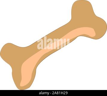 Knochen, Illustration, Vektor auf weißem Hintergrund. Stock Vektor