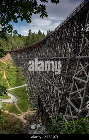 Kinsol Trestle Bau Stockfoto