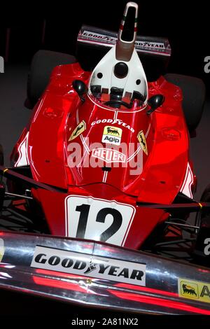 Mugello, 25. Oktober 2019: Klassische F1 Ferrari 312T von 1975 ex Niki Lauda auf dem Display während die Finali Mondiali Ferrari 2019 im Mugello. Stockfoto
