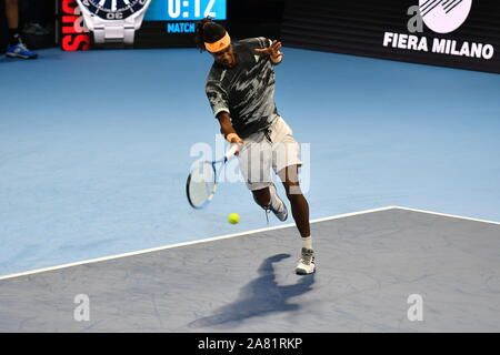 Mailand, Italien, 05. November 2019, Mikael ymer während des nächsten Gen ATP-Finale - Turnier Runde - Ugo Humbert vs Mikael Ymer - Tennis Internationals - Kreditkarten: LPS/Alessio Tarpini/Alamy leben Nachrichten Stockfoto