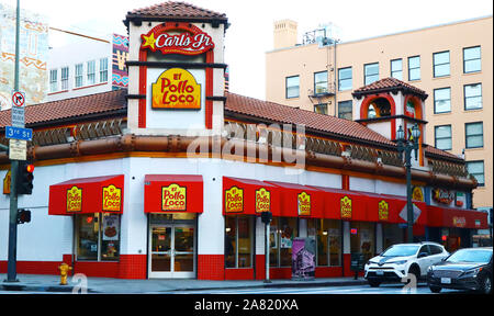 EL POLLO LOCO Fast Food Restaurant kette im mexikanischen Stil gegrilltes Huhn spezialisiert Stockfoto