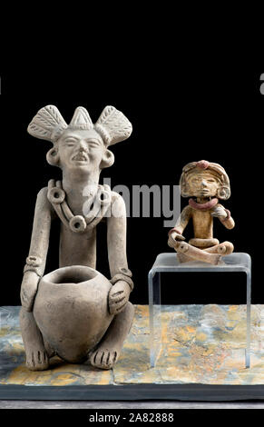 Pre Columbian Figuren gemacht um 600 bis 1000 AD. Stockfoto