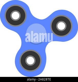Fidget Spinner, Illustration, Vektor auf weißem Hintergrund. Stock Vektor