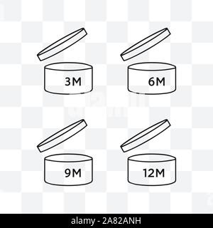 Nach dem Öffnen Symbol. Vector Illustration Stock Vektor
