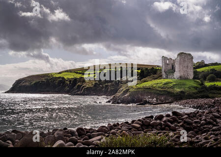 MINARD CASTLE Halbinsel Dingle Grafschaft Kerry Irland Stockfoto
