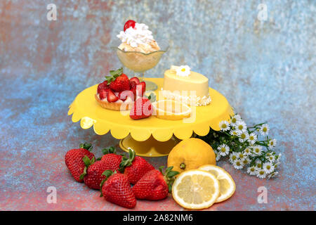 Cool und leichte Feder Desserts Stockfoto