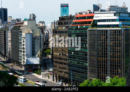 Buenos Aires, Argentinien. Oktober 26, 2019. Anzeigen von Buenos Aires City Downtown Stockfoto