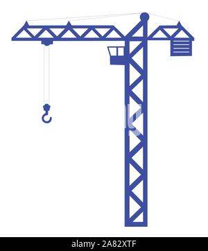Turmdrehkran Vector Illustration Stock Vektor