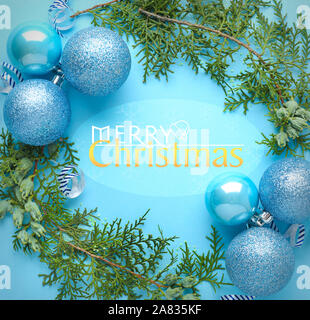 Schöne Grußkarte für Weihnachten Feier Stockfoto